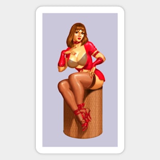 1950's Retro Pinup Girl Magnet